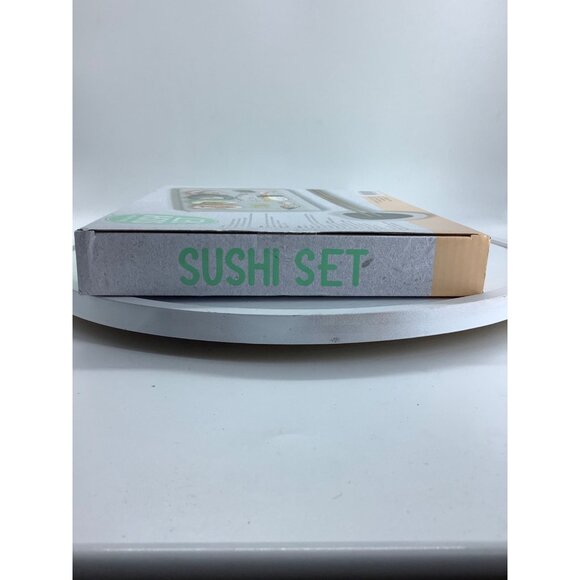 Kawaii Cute Cat Make Your Own Sushi Set Plate Soy Sauce Dish Chopsticks Server - Picture 5 of 5